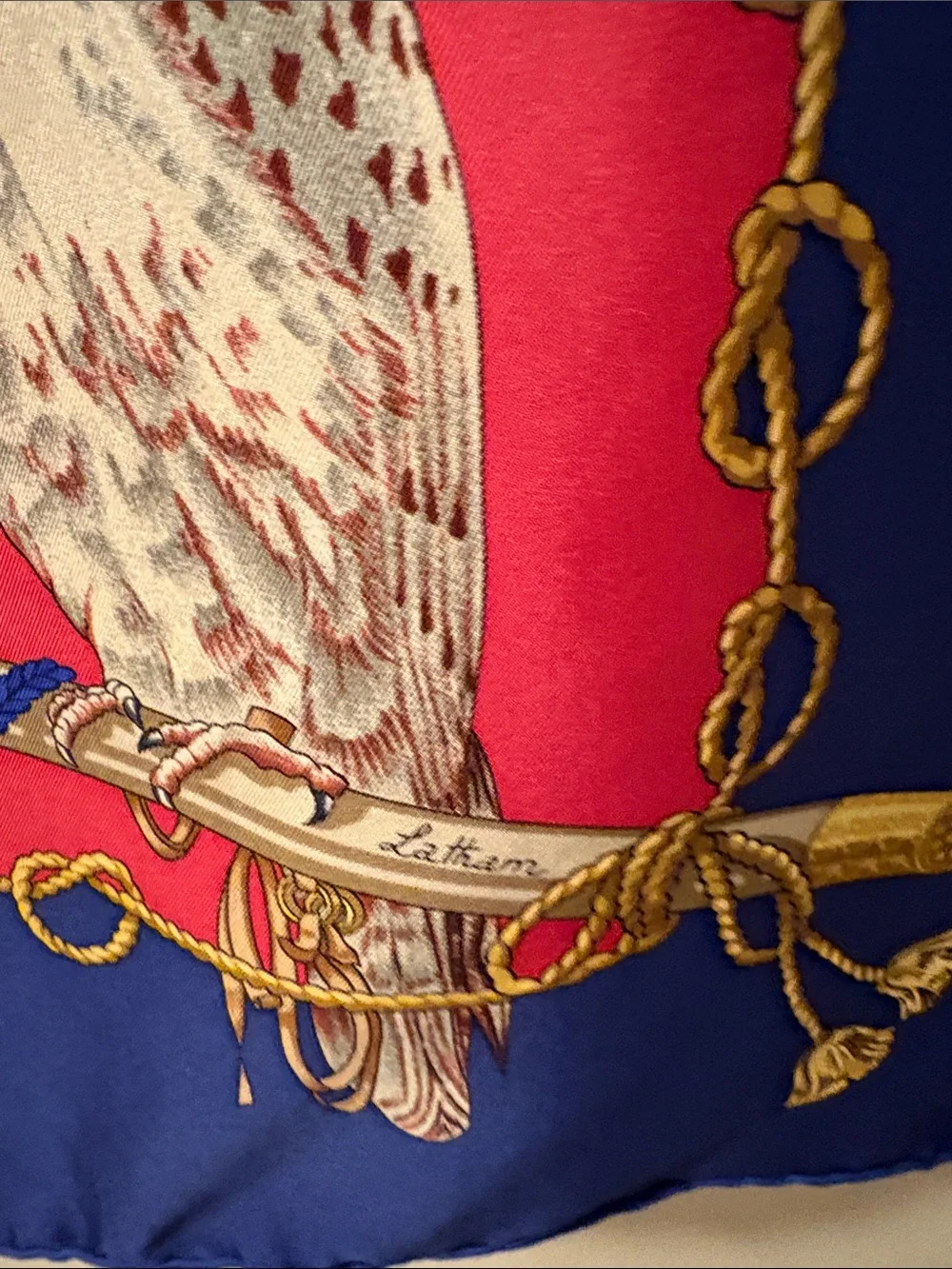 🐦‍⬛Hermès Vintage ‘90s Les Oiseaux Du Roy Classic silk 90cm sq scarf